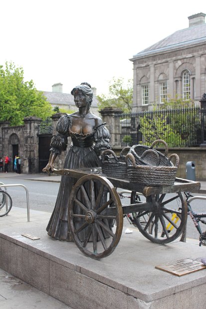 Statue of Molly Malone in Dublin